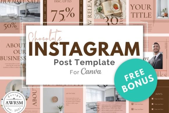 Beauty Canva Instagram Template for Graphics and Instagram