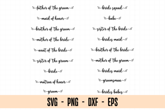 Bride Bundle Svg, Wedding Svg Bundle for Graphics and Illustrations