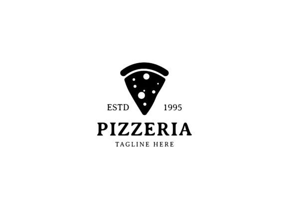 Classic Vintage Pizza Logo Design for Graphics and Logos