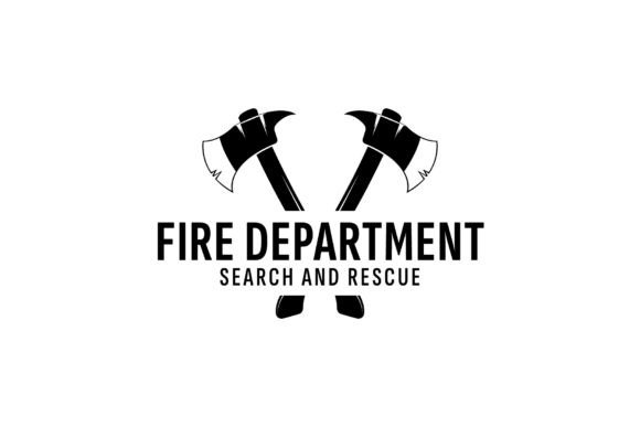 Fire Department Logo Illustration Graphics for Handmade Logos
