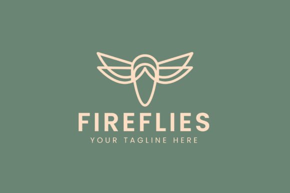 Fireflies Logo Vector Icon Illustration for Graphics and Logos