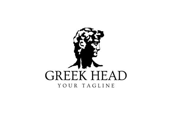 Greek Head Logo Vector Icon Illustration Review