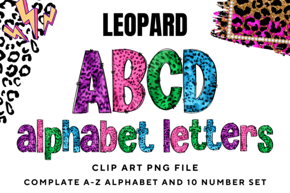 Leopard Doodle Alphabet Cheetah Letters Review
