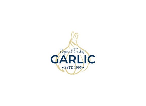 Organic Garlic and Herbs Logo Design for Graphics and Logos