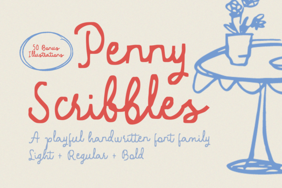 Penny Scribbles: A Playful Script Amp for Modern Fonts