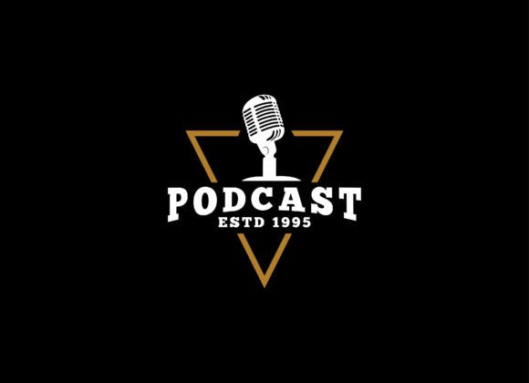 Podcast Logo in Vintage Style: Premium Graphics and Logos for Local Brands