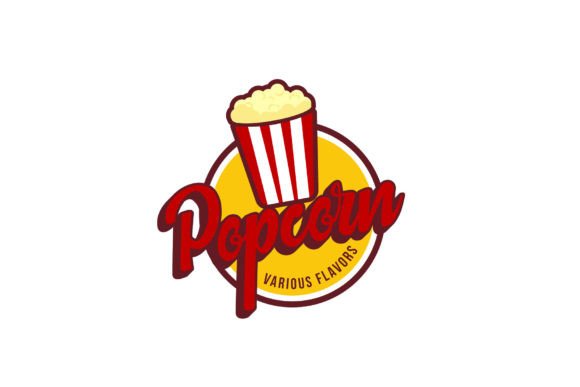 Popcorn Logo Vector Icon Illustration for Graphics and Logos