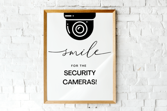 Smile Security Camera Sign Template Review