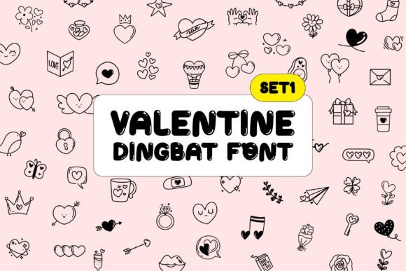 Valentine Doodle 1: A Designer's Review of Valentine Fonts and Dingbats